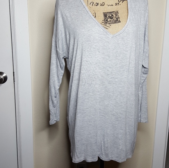 Metaphor Tops - Gray V-neck Top